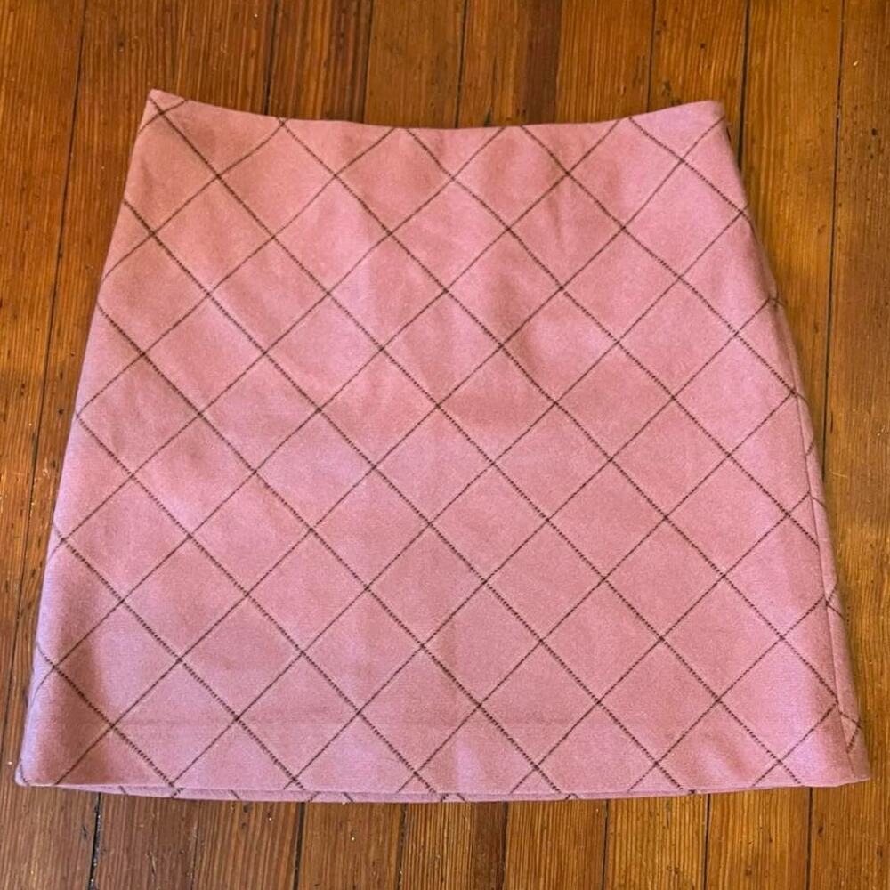 NWT Pink Wool J Crew Mini Skirt Size 6